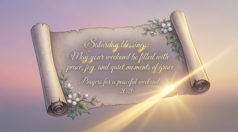 Saturday blessings Quotes & Prayers for a Peaceful Weekend (2026)