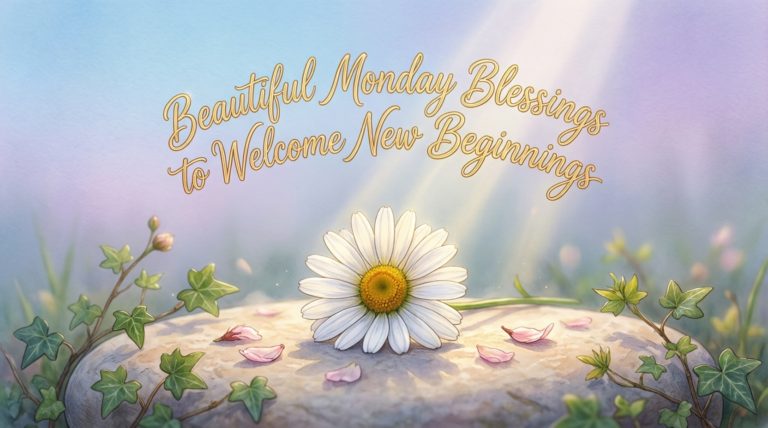 Beautiful Monday Blessings to Welcome New Beginnings