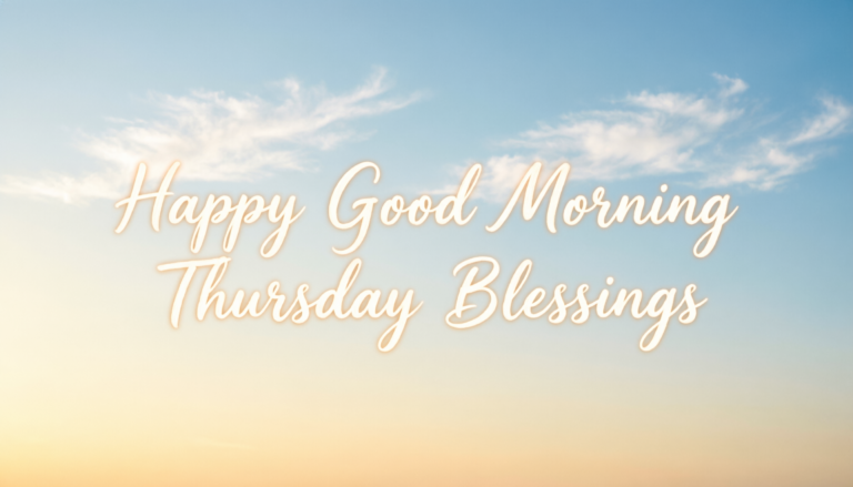 Good Morning Thursday Blessings