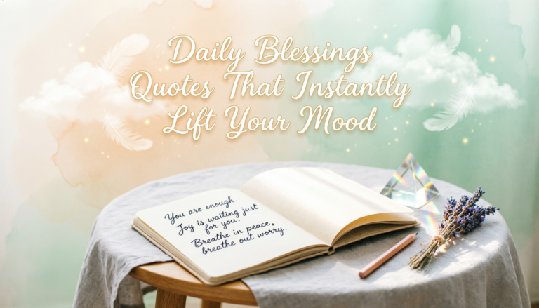 Daily Blessings Quotes That Instantly Lift Your Mood